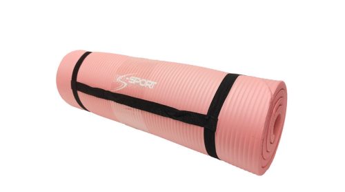 S-Sport Jóga szőnyeg / fitnesz szőnyeg, extra vastag, mályva