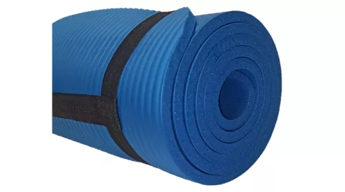 S-Sport Jóga szőnyeg / fitnesz szőnyeg, vastag, kék
