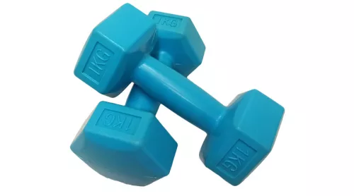 S-Sport PVC kézisúlyzó, hatszögletű 2x1 kg