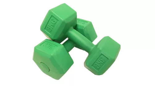 S-Sport PVC kézisúlyzó, hatszögletű 2x3 kg