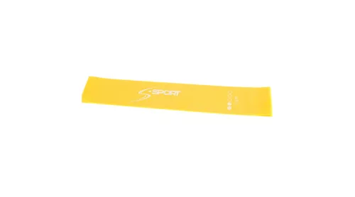 S-Sport Mini Band Erősítő gumiszalag, sárga, gyenge