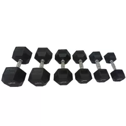 S-Sport Hatszögletű gumis Hex kézisúlyzó 25 kg