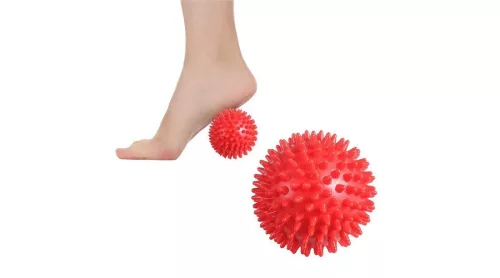S-Sport Masszírozó labda, piros 7 cm