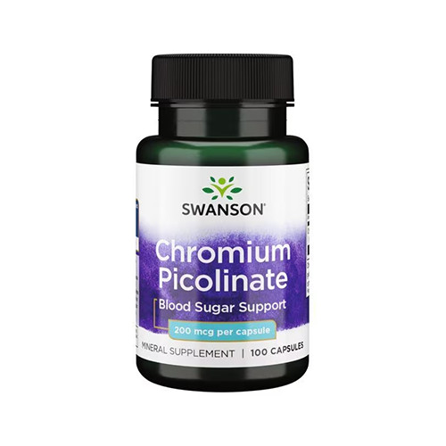 Swanson Chromium Picolinate - Króm Pikolinát 100 kapszula