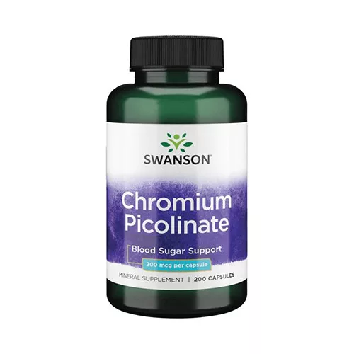Swanson Chromium Picolinate - Króm Pikolinát 200 kapszula