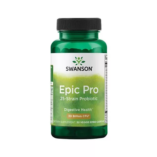 Swanson Epic Pro 25-Strain Probiotikum 30 BILLION CFU 30 Kapszula
