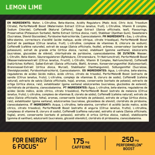 Optimum Nutrition Gold Standard Pre-Workout Shot 60 ml