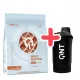 QNT Light Digest Whey Protein 500g Hazelnut Chocolate + QNT Shaker IT'S ON 600ml Black Smoke