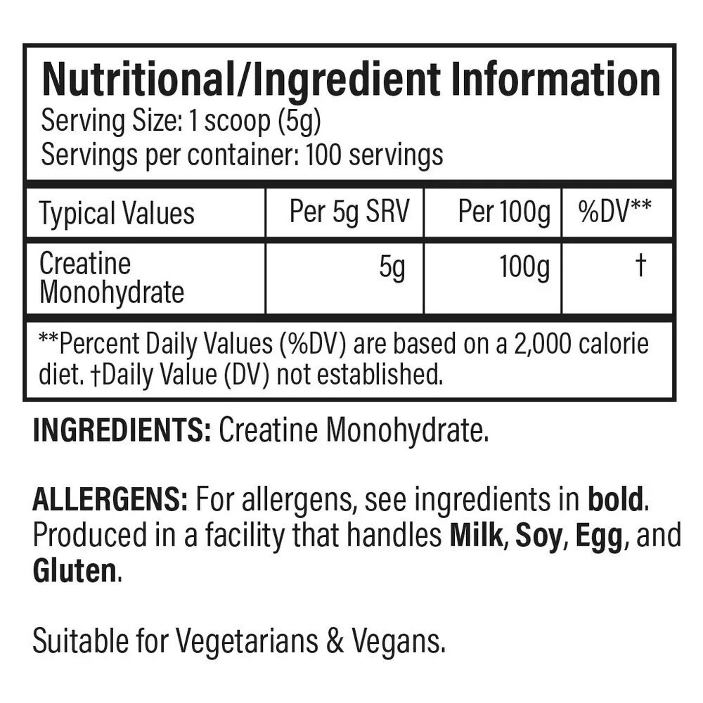 Trained by JP (tbJP) Creatine 300g Unflavored (Ízesítetlen) összetétel