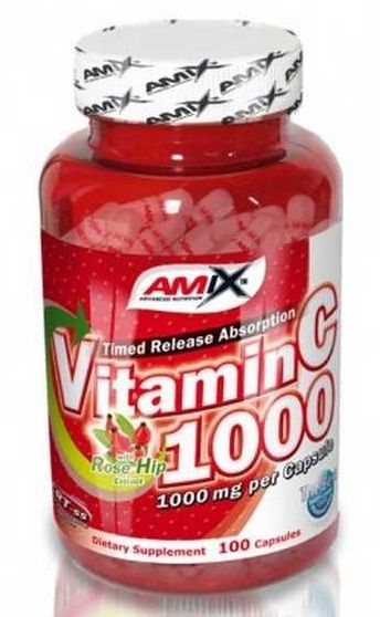 AMIX - VITAMIN C 1000 WITH ROSE HIPS - 100 KAPSZULA