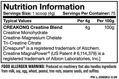 MUTANT - CREAKONG CX8 - ADVANCED CREATINE MULTIPLIER - 249 G MUTANT - CREAKONG CX8 - ADVANCED CREATINE MULTIPLIER - 249 G