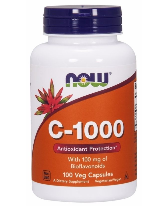 NOW - VITAMIN C-1000 WITH 100 MG OF BIOFLAVONOIDS - 100 KAPSZULA