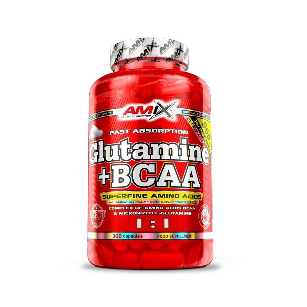 AMIX - L-GLUTAMINE+BCAA - 360 KAPSZULA