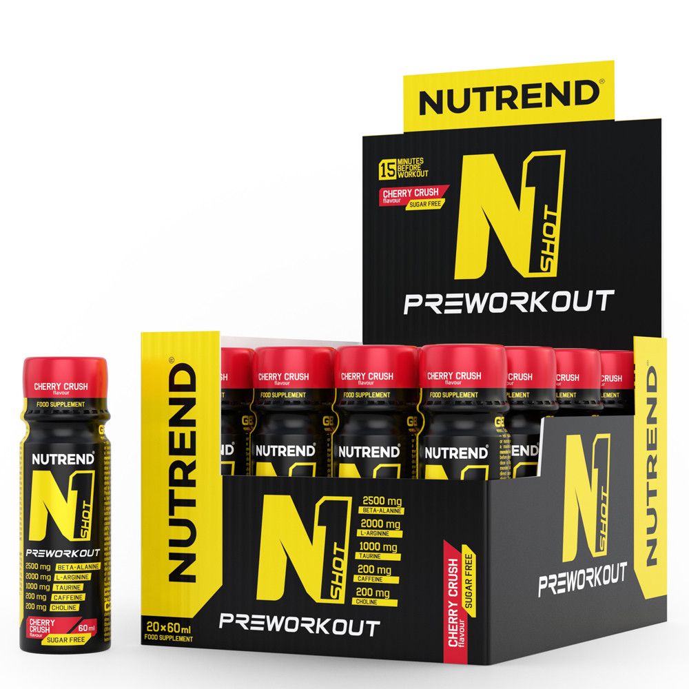 NUTREND - N1 PRE-WORKOUT BOOSTER SHOT - 20X60 ML