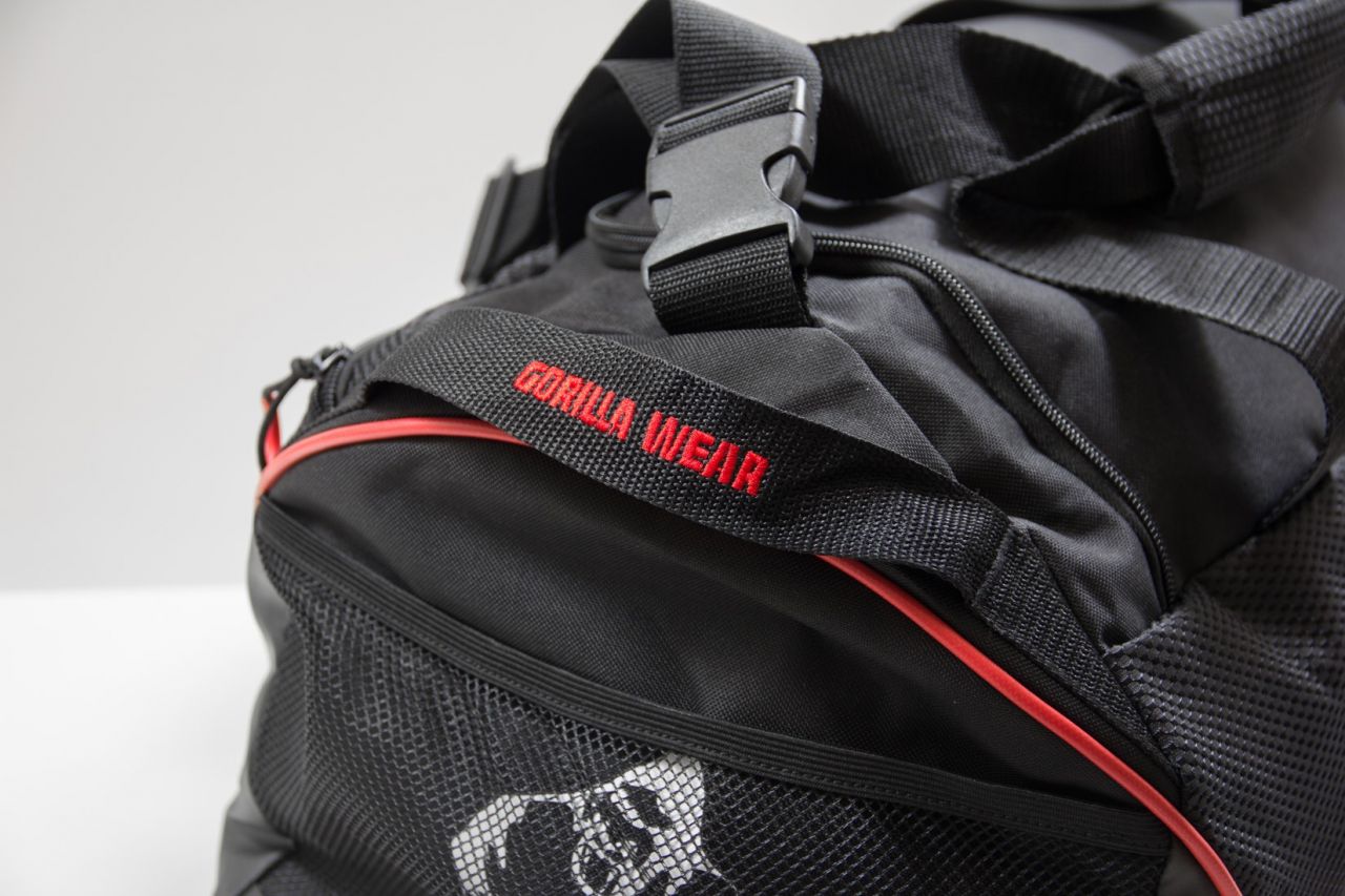 GORILLA WEAR - JEROME GYM BAG - EDZŐ TÁSKA - FEKETE/PIROS