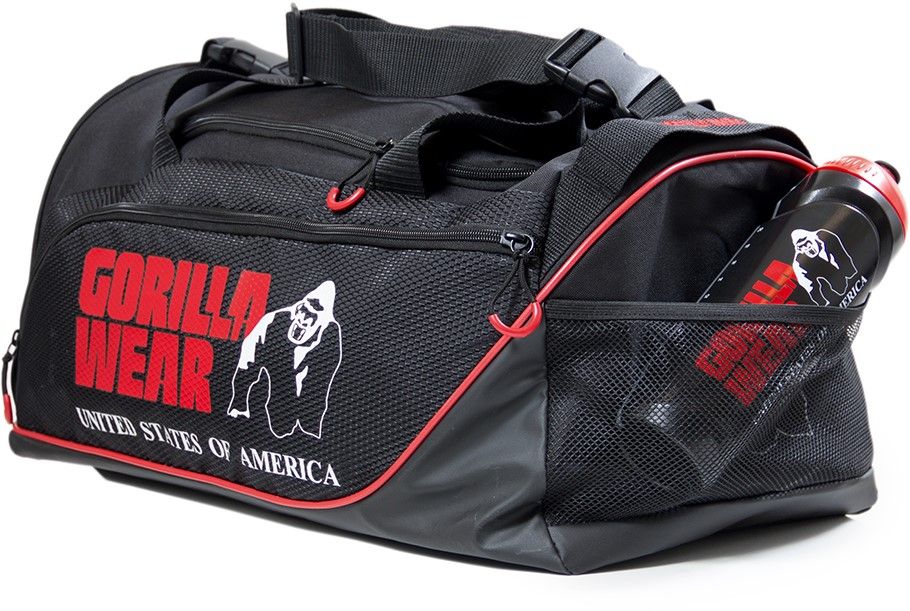 GORILLA WEAR - JEROME GYM BAG - EDZŐ TÁSKA - FEKETE/PIROS