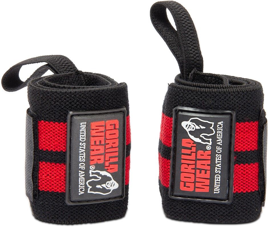 GORILLA WEAR - WRIST WRAPS PRO - CSUKLÓBANDÁZS - FEKETE/PIROS