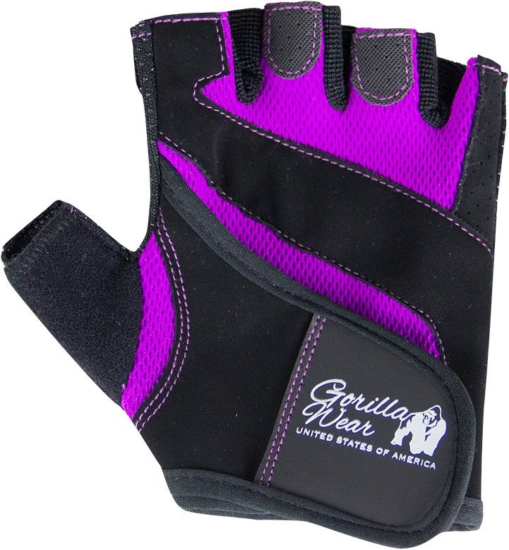 GORILLA WEAR - WOMEN'S FITNESS GLOVES - NŐI EDZŐ KESZTYŰ - LILA/FEKETE