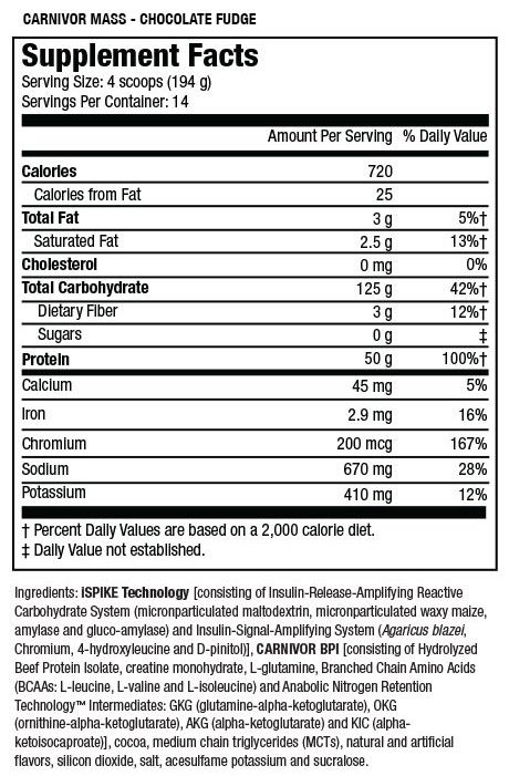 MUSCLEMEDS - CARNIVOR MASS - MARHAFEHÉRJE ALAPÚ TÖMEGNÖVELŐ - 5,6 LBS - 2580 G MUSCLEMEDS - CARNIVOR MASS - MARHAFEHÉRJE ALAPÚ TÖMEGNÖVELŐ - 5,6 LBS - 2580 G