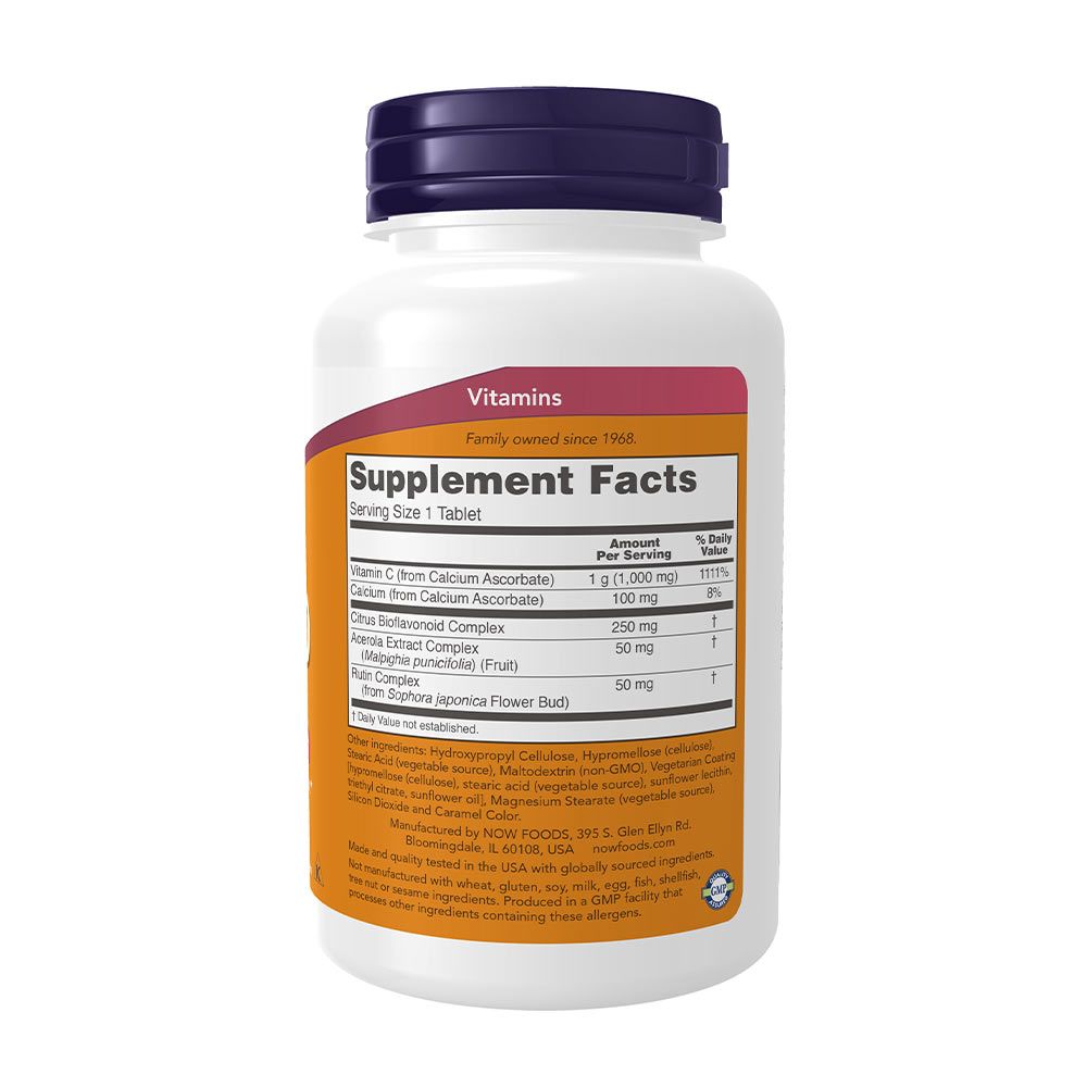 NOW - KOMPLEX 1000 MG C-VITAMIN BIOFLAVONOIDDAL - 90 TABLETTA NOW - KOMPLEX 1000 MG C-VITAMIN BIOFLAVONOIDDAL - 90 TABLETTA
