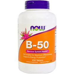 NOW - VITAMIN B-50 - 250 TABLETTA