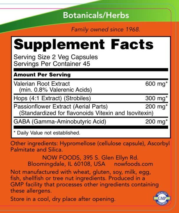 NOW - SLEEP - ALVÁST TÁMOGATÓ VITAMIN - 90 KAPSZULA NOW - SLEEP - ALVÁST TÁMOGATÓ VITAMIN - 90 KAPSZULA