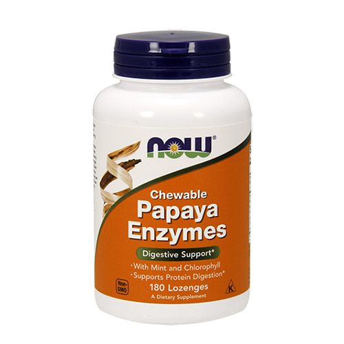 NOW - PAPAYA ENZYMES - 180 TABLETTA