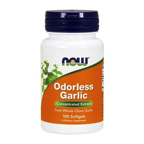 NOW - ODORLESS GARLIC - 100 GÉLKAPSZULA