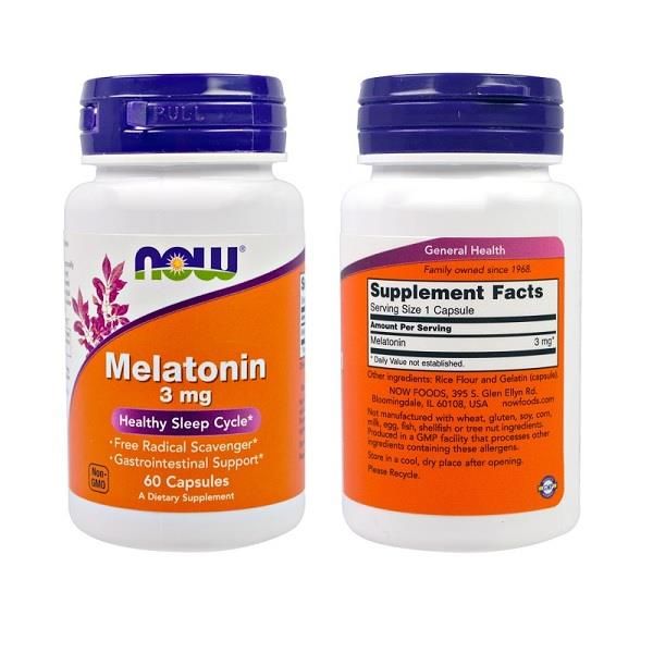 NOW - MELATONIN 3 MG - 60 KAPSZULA