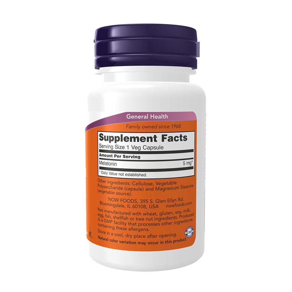 NOW - MELATONIN 5 MG - 60 KAPSZULA NOW - MELATONIN 5 MG - 60 KAPSZULA
