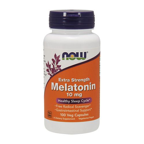 NOW - MELATONIN 10 MG EXTRA STRENGTH - 100 KAPSZULA