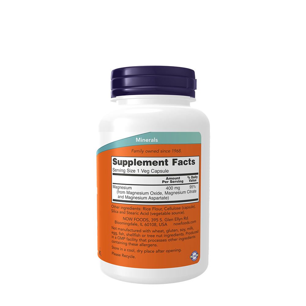NOW - MAGNÉZIUM 400 MG - 180 KAPSZULA NOW - MAGNÉZIUM 400 MG - 180 KAPSZULA