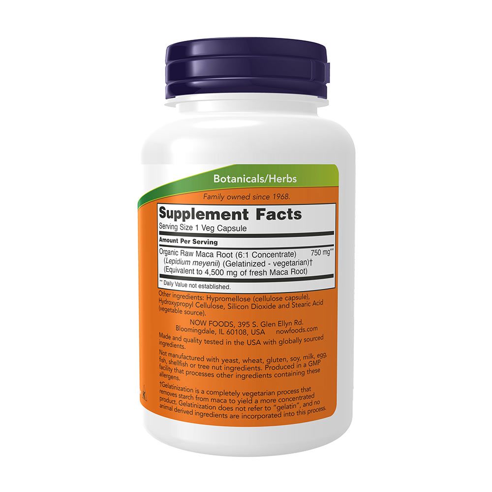 NOW - MACA - POTENCIANÖVELŐ 750 MG - 90 KAPSZULA NOW - MACA - POTENCIANÖVELŐ 750 MG - 90 KAPSZULA