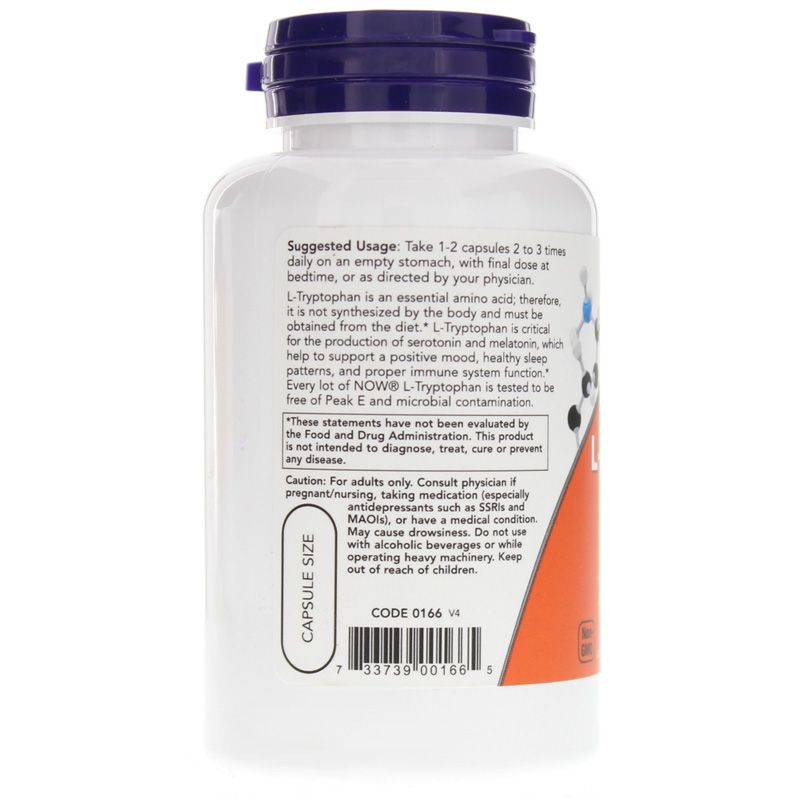 NOW - L-TRYPTOPHAN 500 MG - 60 KAPSZULA