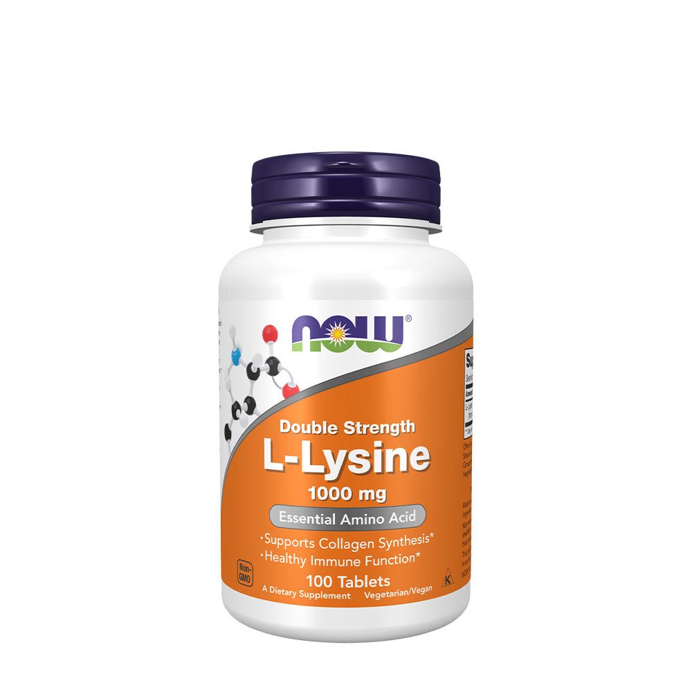 NOW - L-LYSINE 1000 MG DOUBLE STRENGTH - 100 TABLETTA