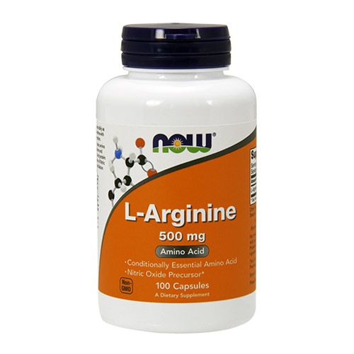 NOW - L-ARGININE 500 MG - 100 KAPSZULA