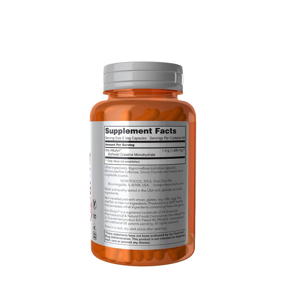 NOW - KRE-ALKALYN CREATINE - 120 KAPSZULA NOW - KRE-ALKALYN CREATINE - 120 KAPSZULA