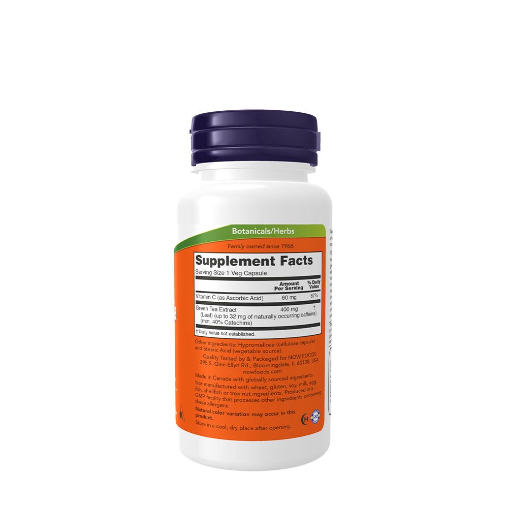 NOW - GREEN TEA EXTRACT - ZÖLD-TEA KIVONAT 400 MG - 100 KAPSZULA NOW - GREEN TEA EXTRACT - ZÖLD-TEA KIVONAT 400 MG - 100 KAPSZULA