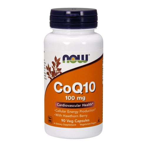 NOW - COQ10 100 MG WITH HAWTHORN BERRY VEGETARIAN - 90 KAPSZULA