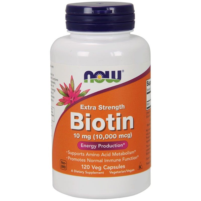 NOW - BIOTIN 10 MG EXTRA STRENGHT - 120 KAPSZULA