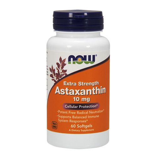 NOW - ASTAXANTHIN EXTRA STRENGTH 10 MG - 60 KAPSZULA