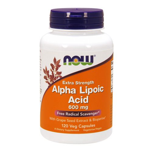 NOW - ALPHA LIPOIC ACID EXTRA STRENGTH 600 MG - 120 KAPSZULA