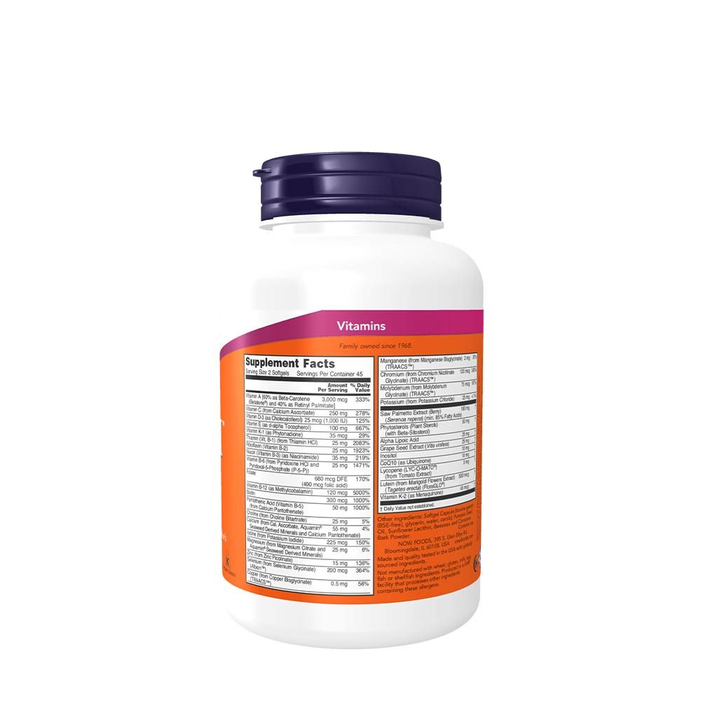 NOW - ADAM MULTIVITAMIN KAPSZULA FÉRFIAKNAK - 90 KAPSZULA NOW - ADAM MULTIVITAMIN KAPSZULA FÉRFIAKNAK - 90 KAPSZULA