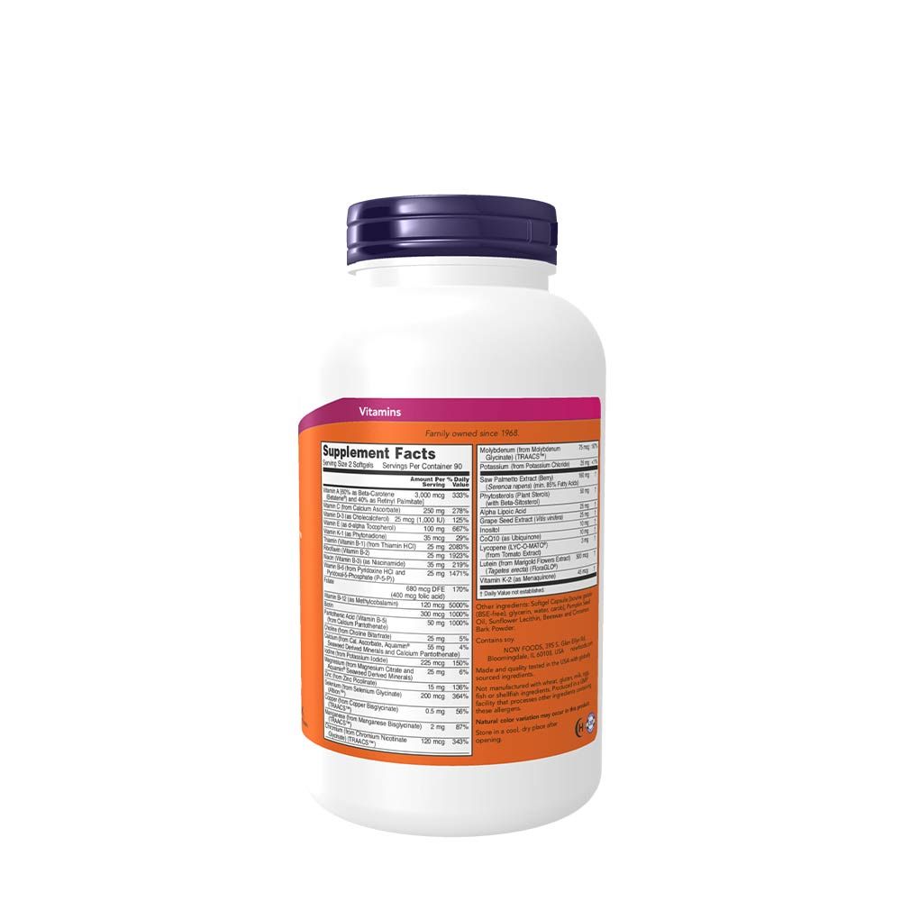 NOW - ADAM MULTIVITAMIN KAPSZULA FÉRFIAKNAK - 180 KAPSZULA NOW - ADAM MULTIVITAMIN KAPSZULA FÉRFIAKNAK - 180 KAPSZULA