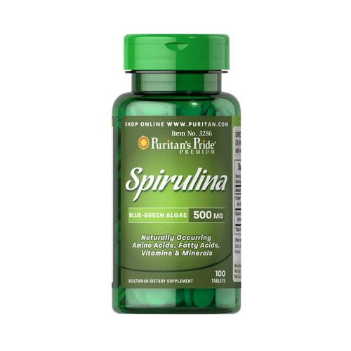 PURITANS PRIDE - SPIRULINA 500 MG - 100 KAPSZULA