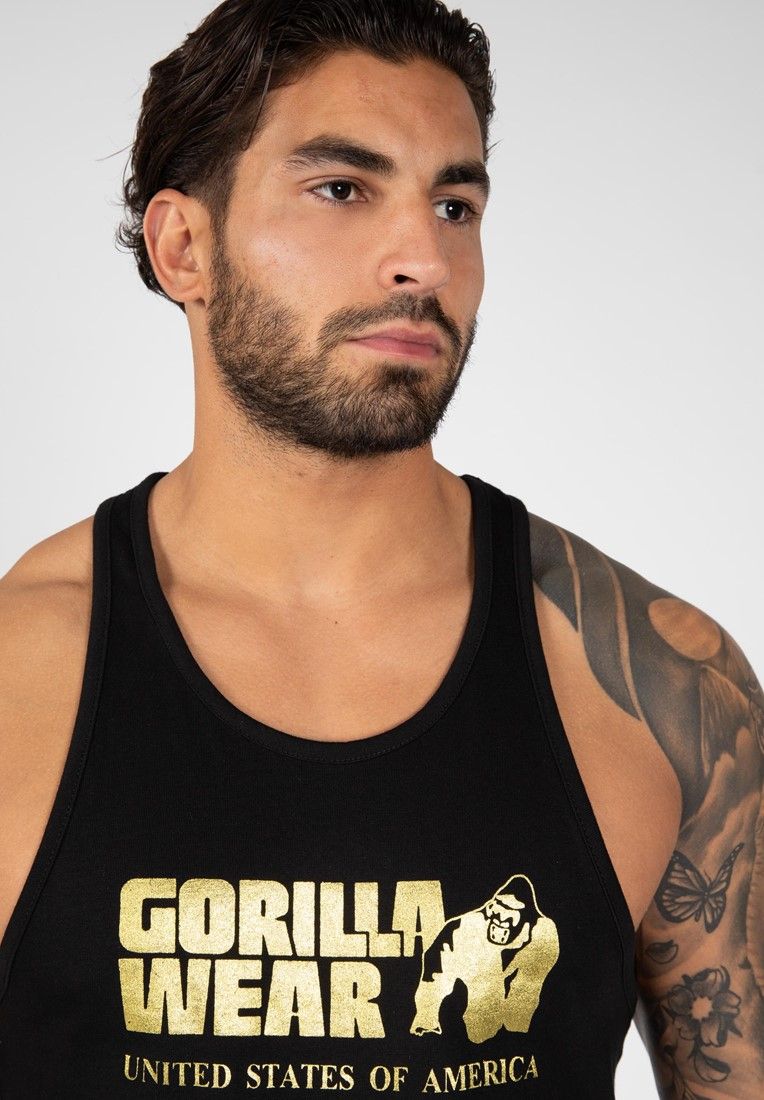 GORILLA WEAR - CLASSIC TANK TOP - FEKETE/ARANY TRIKÓ