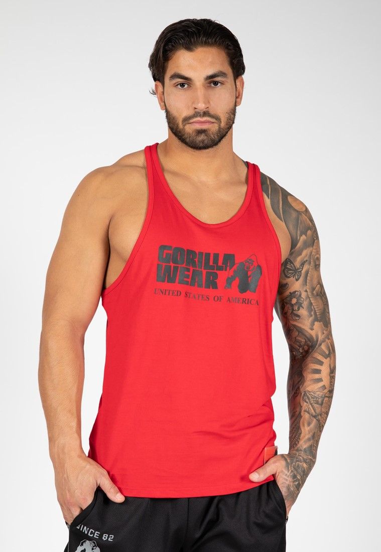 GORILLA WEAR - CLASSIC TANK TOP - PIROS TRIKÓ