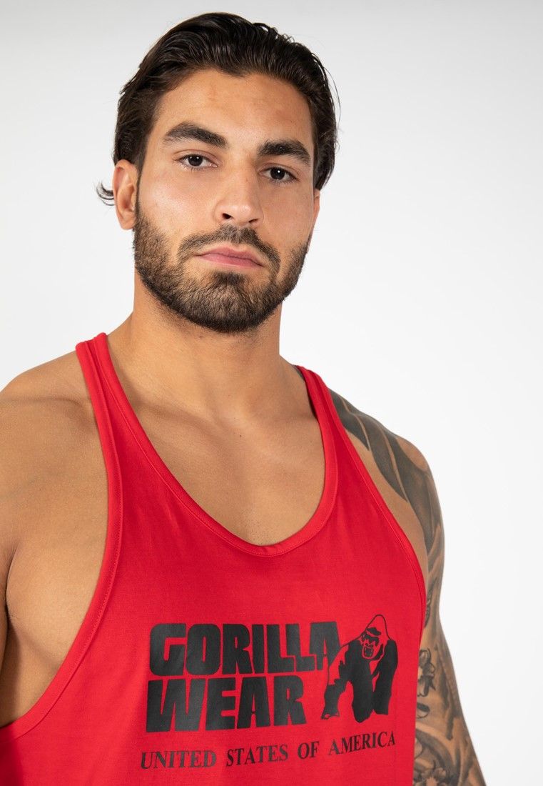 GORILLA WEAR - CLASSIC TANK TOP - PIROS TRIKÓ