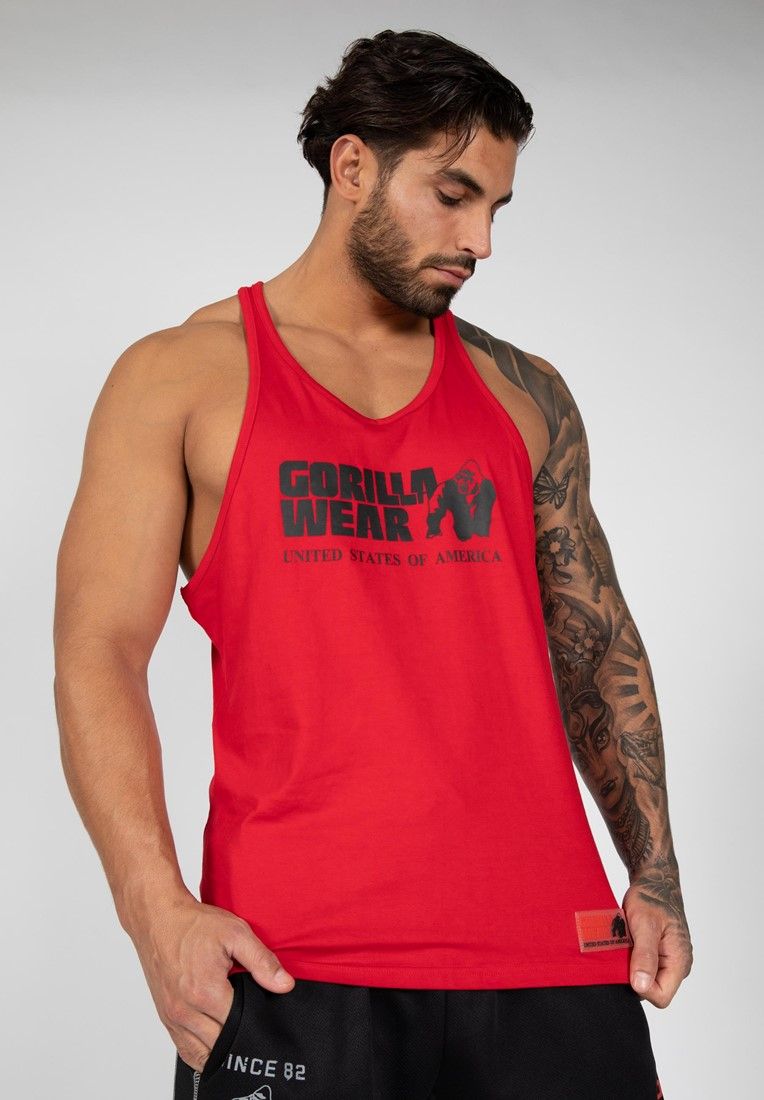 GORILLA WEAR - CLASSIC TANK TOP - PIROS TRIKÓ