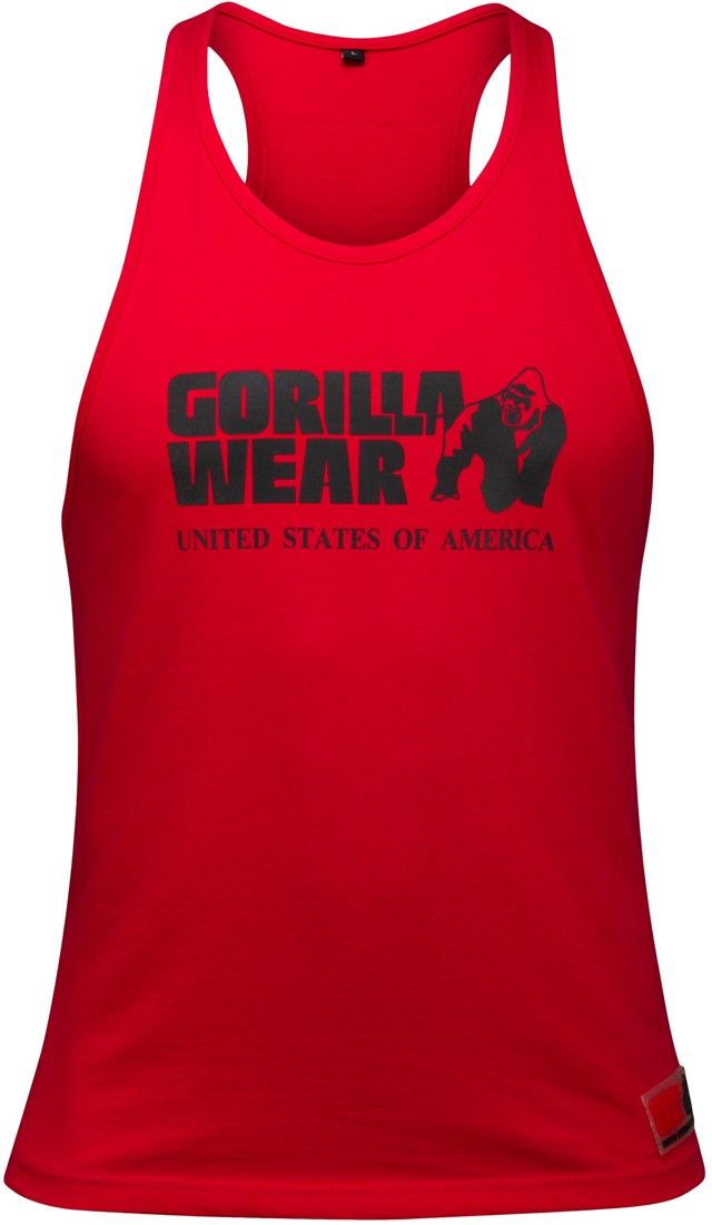 GORILLA WEAR - CLASSIC TANK TOP - PIROS TRIKÓ